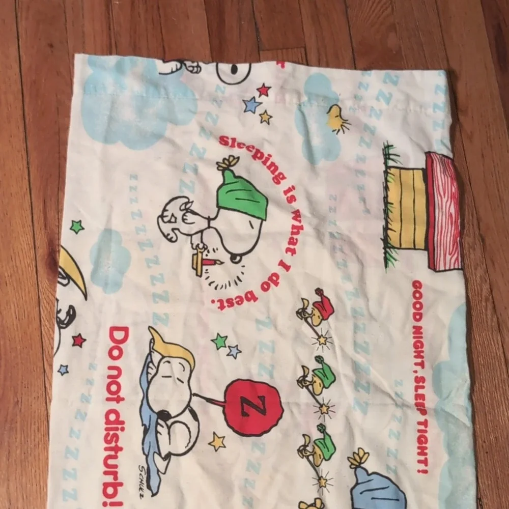 Peanuts Snoopy Pillowcase Set Standard Flannel Cotton Polyester Woodstock